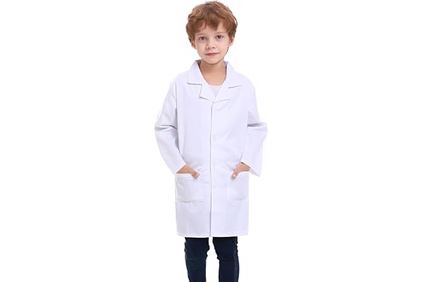 TOPTIE Barn Labrock Scrubs Barn Skolforskare Läkare Rollspel Halloweenkostym