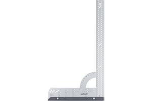 wolfcraft 5206000 - Équerre Multifonction - Équerre de Menuisier 4-en-1 - Longueur 500 mm