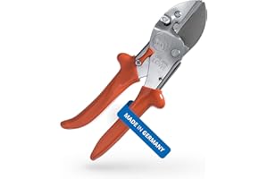 Original LÖWE 1.105 Profi Universal Amboss-Schere - antihaftbeschichtete Stahlklinge 40 mm Schnittlänge - vielseitig einsetzbare Schere in Industrie & Handwerk f. Holz Kunststoff Gummi Leder Metall