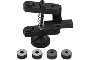 GOTOTOP 1 Stück Knurling Knurler Werkzeughalter Linear Knurl Werkzeug Drehmaschine Verstellbarer Schaft mit Rändelrad
