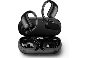 TELNP Open Ear Headphones, Bluetooth 5.3 Earbuds Wireless Headphones 48 Hours Playtime with Digital Display ENC Call Noise Cancelling bluetooth headphones IPX5 Waterproof Headphones for Sport Workouts