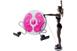 DSLIHA Waist Twist Disc, Lovely Waist Sculptor Machine Twister, Waist Slimming Balance Rotating Disc Multi-functional Twist Board Exercise with Massage Foot Sole- Exercise Equipment for Home Use