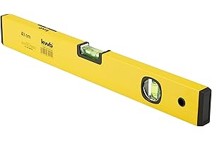 kwb Poziomica aluminiowa 40 cm, dokładność 0,5 mm/m, precyzyjne szlifowanie, po 1 poziomej i pionowej poziomicy