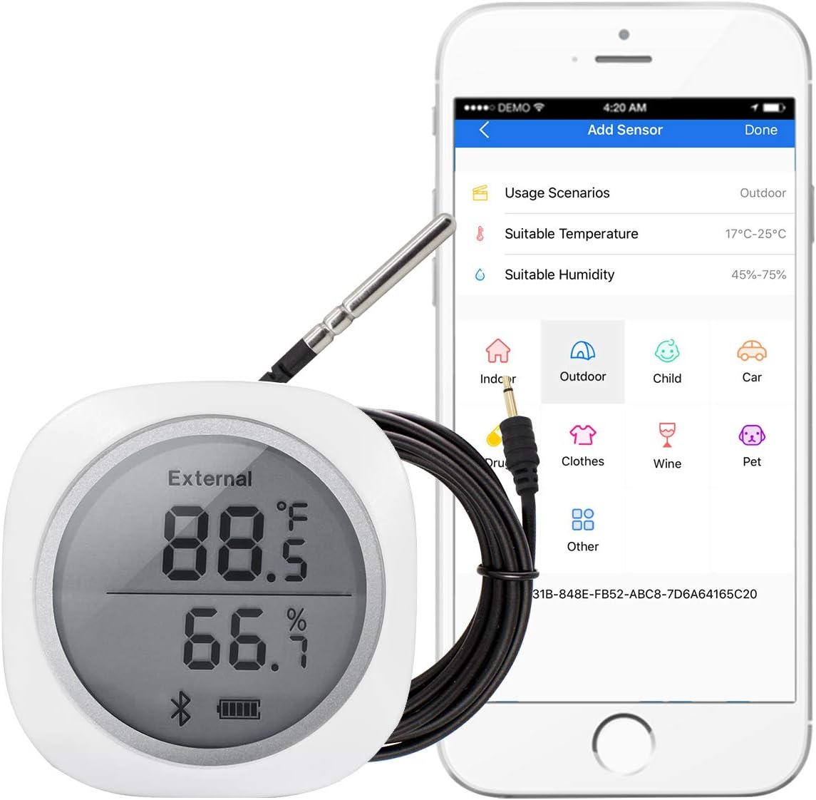 Inkbird IBS-TH1 Plus Bluetooth Temperature and Humidity Sensor- Humidity Temperature Recorder