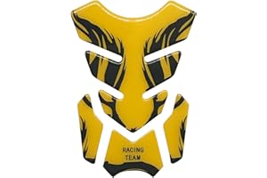 Benkeg Silver Red Gold 3D Motorcycle Fuel Oil Tank Pad Decal Protector Cover Sticker Universal For Yamaha Kawasaki Suzuki