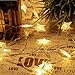 Produktbild ASCHOEN Led Lichterkette 40er Sterne Batterienbetriebene Timmungsbeleuchtung Dekoration für Party, Garten, Weihnachten, Halloween, Hochzeit, Beleuchtung Deko usw. 6M warm weiß [Energieklasse A++]