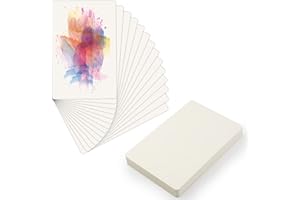 TOYMIS 50 Blatt Aquarellkarten Blanko, 12 x 18 cm Aquarell Karten Aquarellkarton Aquarellpapier Watercolor Paper Cards für Anfänger Künstler Erwachsene Kinder Studenten