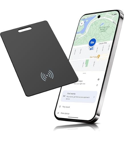 Tracker GPS Ultra Fin 1,7 Mm - Compatible Google 'Trouver Mon Appareil', Recharge Sans Fil, étanche IP68