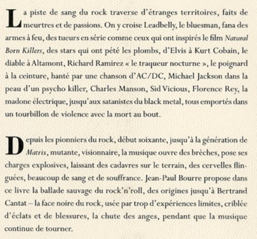 Livres Couvertures de Sexe, Sang et Rock'n'Roll