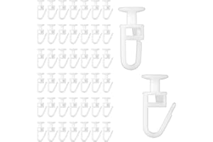 LIQWEI 100 Stück Gardinengleiter Für Gardinenschienen Gardinenhaken Für Schienen Faltengleiter Faltenlegehaken Zum Vorhangschienen Gardinenbretter Gardinen Laufschienen