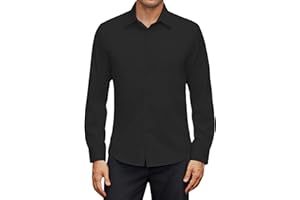 siliteelon Mens Shirts Long Sleeve for Men Adult Dress Formal Casual Business Button Down Shirt