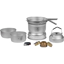 Trangia Série 25 Set Cuisson Complet Avec Brûleur Gaz – Ultraléger Pour 3-4 Personnes