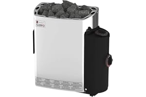 Sawo MINI/Mini X NB Trendline Sauna Warmwasserbereiter 3.6 KW; mit integriertem Control Einheit: Thermostat und Timer; 230 V 1 N oder 400 V 2 N; Wandmontage Installation