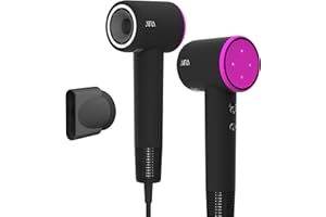 AINA phon capelli,asciugacapelli professionale per donne con capelli spessi 4C - Motore senza spazzole 110,000RPM, Attacchi magnetici diffusore viaggiare leggeri(Rosa sexy)