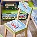 Fantasy Fields by Teamson Transportation Childrens Wooden Toddler Playtime Set of 2 Chairs 9946A2