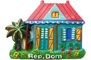 MUYU MAGNET Imán de nevera 3D República Dominicana para viaje, recuerdo de viaje, colección de pegatinas magnéticas
