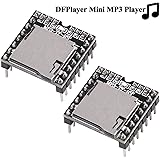 Innovateking-EU 2pcs DFPlayer Mini MP3 Player Module Compatible with UNO R3 for Arduino Audio Voice Decode Board Support TF Card and U Disk