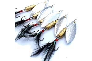 trifyd ® Fishing - Cuilleres tournantes Peche Kits Leurres brochet et carnassiers 8 cm 11g - 5 pièces