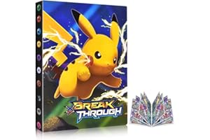 Egmelos Sammelkarten Album, Sammelalbum mit niedlichem Cartoon-Muster, Sammelalbum Album Kompatibel Diverse Karten, Karten Album Buch umfasst 30 Seiten und fasst bis zu 240 Karten…