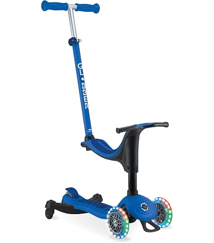 Globber - GO•UP COMFORT - Trottinette évolutive à 3 roues avec siège pour les enfants âgés de