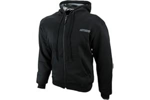 ‎HEYBERRY HEYBERRY Hoody Hoodie mit Aramid Motorradjacke Roller Jacke Schwarz