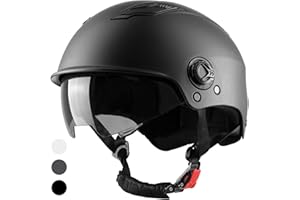 Westt Casco Bicicleta Adulto Casco Patinete electrico Adulto Scooter Skate Skateboard Bicicleta eléctrica Patines en línea Hombre Mujer con Visera y Protector Solar, Negro Blanco & Gris