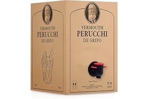 Vermouth Perucchi - Bag in Box 5 L de Vermut Reserva con Grifo - Ideal para Hostelería, Bares, Restaurantes o para la Comodidad de tu Hogar - 100% Elaborado en España - Artesano y Premium