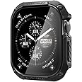 Spigen Tough Armor for Apple Watch Series 10 46mm Case with Tempered Glass -Black