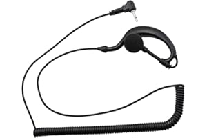 KEESIN Universal de 2,5 mm Auricular de sólo recepción del Auricular Auricular Compatible para Baofeng Kenwood Puxing Radio de Dos vías