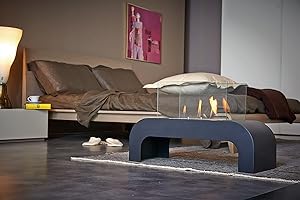 TECNO AIR SYSTEM Bio-chimenea MOD. TRENTO NEGRO. 2.5 KW