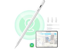 ESR Find My Penna Compatibile con Apple iPad 2018-2025, Geo Digital Pencil con Scorciatoie Facili per iPad A16/10/9/8 e Air 13/11 e Pro 12.9/13/11 e Mini 7/6/5, Bianco (senza ricarica wireless)
