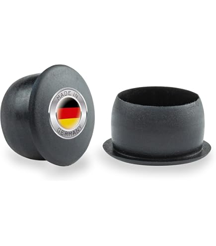 PD® Lamellenpluggen rond 18mm voor ronde buis - Eindkappen van PE-kunststof - Buispluggen voor het afdekken van stalen buis, roestvaststalen buis, aluminium buis & aluminium profiel - 20 st