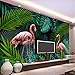 Produktbild Wmbz Tapete-Europäer-Handgemalter Tropischer Regenwald-   Hirtenwohnzimmer-Sofa-Hintergrund-Wand -Anstrich Des Kundenspezifischen Wandbild-3D-200X140Cm