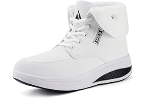 Mishansha Mujer Botas de Nieve Cuero Calientes Plataforma Botas Impermeable Antideslizantes Aptitud Botines