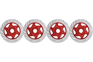 Eosnow Juego de Discos de Freno RC, Superficie anodizada Disco de Freno RC Tecnología de mecanizado CNC para vehículos de Escalada RC para vehículos Todoterreno Deportivos Planos de Uso General