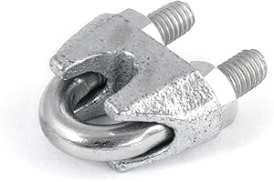 DQ-PP 50 x SEILKLEMME BÜGEFORM 3mm verzinkt Drahtseilklemme Stahlseil Seil Draht Stahl Drahtseil