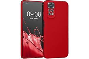 kwmobile Carcasa Compatible con Xiaomi Redmi Note 11 / Note 11S Funda - Bordes elevados anticaídas - Case de TPU y Silicona con Interior de Microfibra - Cereza Dulce