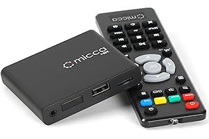 Micca 4K 60HZ Ultra-HD Medienplayer für USB und MicroSD, HDMI, AV Ausgang, H.265/HEVC Unterstützung, Automatische Wiedergabe