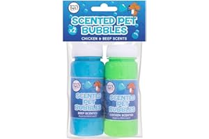 YöL Pack of 2 Pet Bubbles - Chicken Beef Scented Meaty Dog Puppy Interactive Toys Playtime Non Toxic