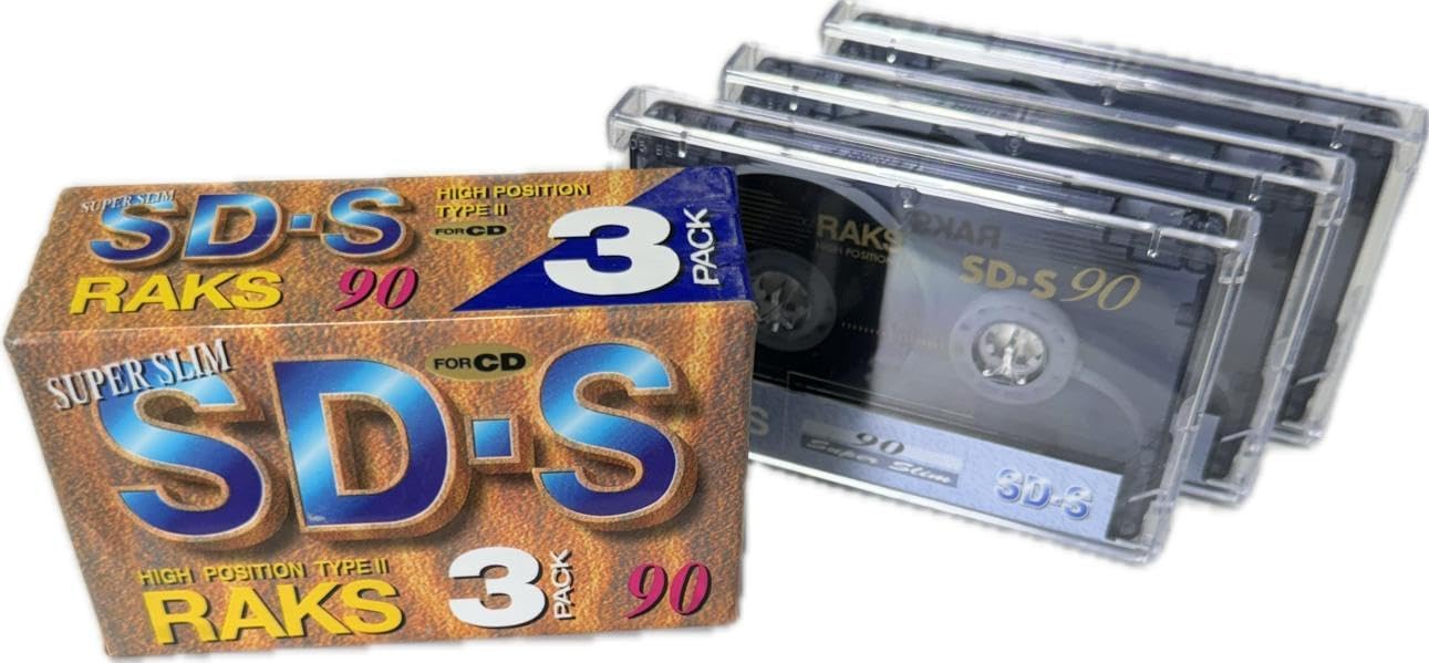 Prise en Main & Utilisation au Quotidien : 3 stuks - RAKS SD-S compacte cassette C-90 ch