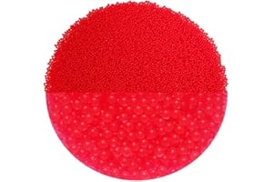 trendfinding 100 g de granulés retenant l'eau Rouge, granulométrie 1,5-2 mm, décoration pour Fleurs et Plantes, 10 litres très économique, Utilisation Polyvalente