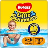 Huggies Little Swimmers Mayo Bebek Bezi, 12-18 kg, 5-6 Numara, 11'li Paket