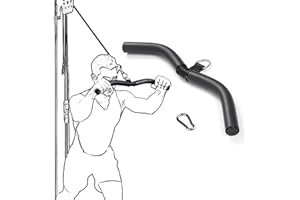 LIKEUDO Fitness Krafttraining Stange Gym Bizeps Griff Bar Lat Pull Gerade Kabel 40CM Curl Pulldown Stange Bodybuilding Trizeps Trainingshilfen