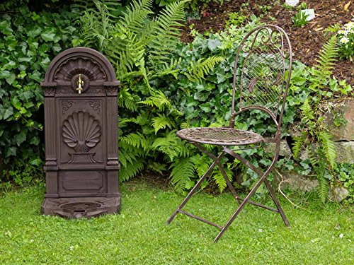 Standbrunnen 83cm Waschbecken Alu Brunnen Waschplatz Wandbrunnen antik Stil - 5