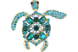 Washranp Spille Per Spilla Per Donna, Signora Ragazze, Simpatica Forma Di Tartaruga Piena Di Strass Intarsiato Spilla Spilla Da Donna Con Colletto Della Camicia Distintivo