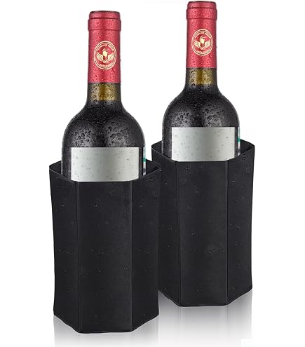 Rafraîchisseurs De Bouteilles 2 Pièces - Pour Vin, Champagne, Bière, Garde Au Froid 6h