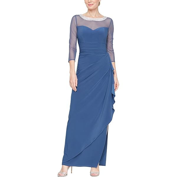Alex Evenings Women's Satin Ballgown Formal