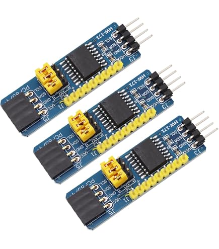 Youmile 2 Stück PCF8575 IO Expander Modul I2C bis 16IO Modul I/O Extension Shield Modul 16 Bit SMBus I/O Ports mit Dupont Kabel für Arduino UNO R3