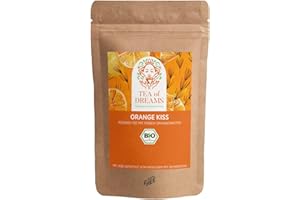 ‎TEA OF DREAMS Rooibostee Bio | "Orange Kiss" Rooibostee mit einem Hauch Orange | loser Tee | 250g