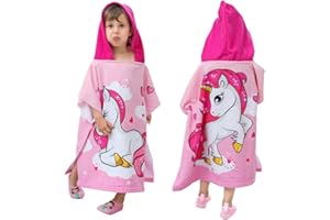 KAKU NANU Poncho mare bambino, squisito poncho mare bambina neonato bimba assorbenti telo mare bambina asciugamano mare bambino